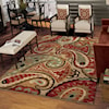 Orian Rugs Wild Weave Paisley Multi 7'10" x 10'10" Rug