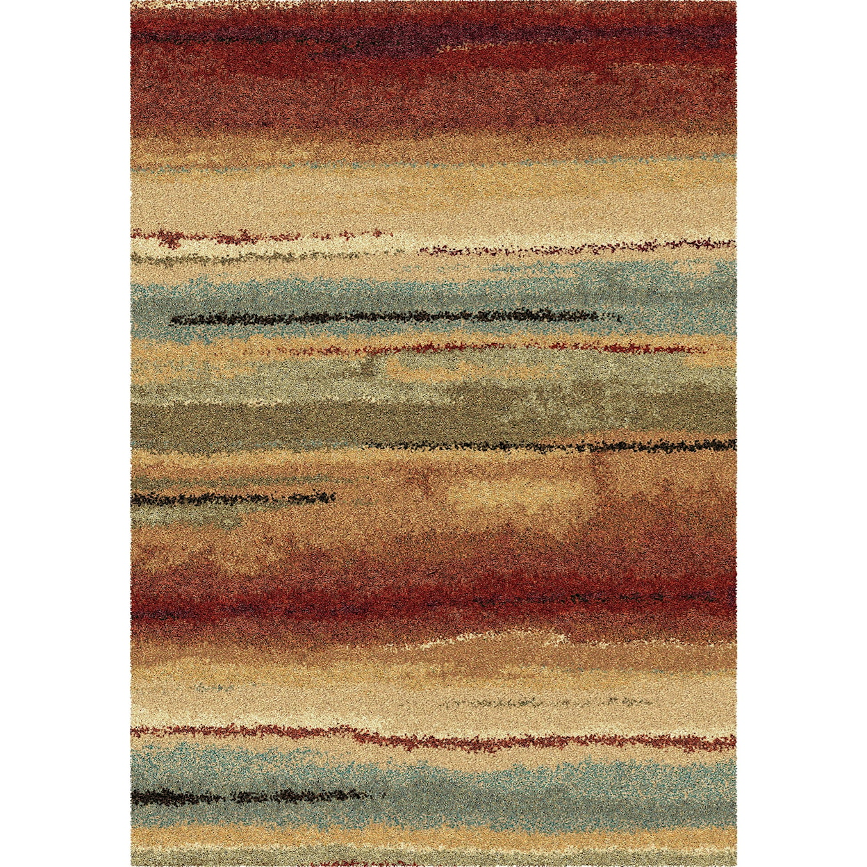 Orian Rugs Wild Weave Dusk to Dawn Multi 6'7" x 9'8" Rug