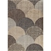 Orian Rugs Wild Weave Oystershell Seal Black 5'3" x 7'6" Rug