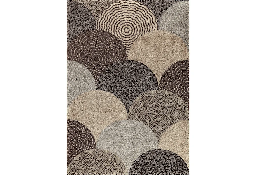 Wild Weave Oystershell Seal Black 6'7" x 9'8" Rug by Orian Rugs at Mueller Furniture