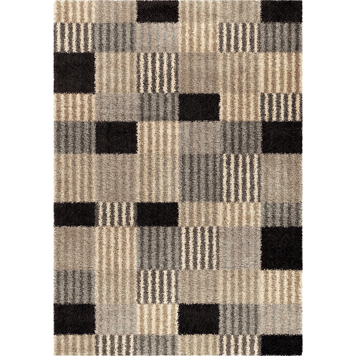 Orian Rugs Wild Weave Sentiment Gray 5'3" x 7'6" Rug