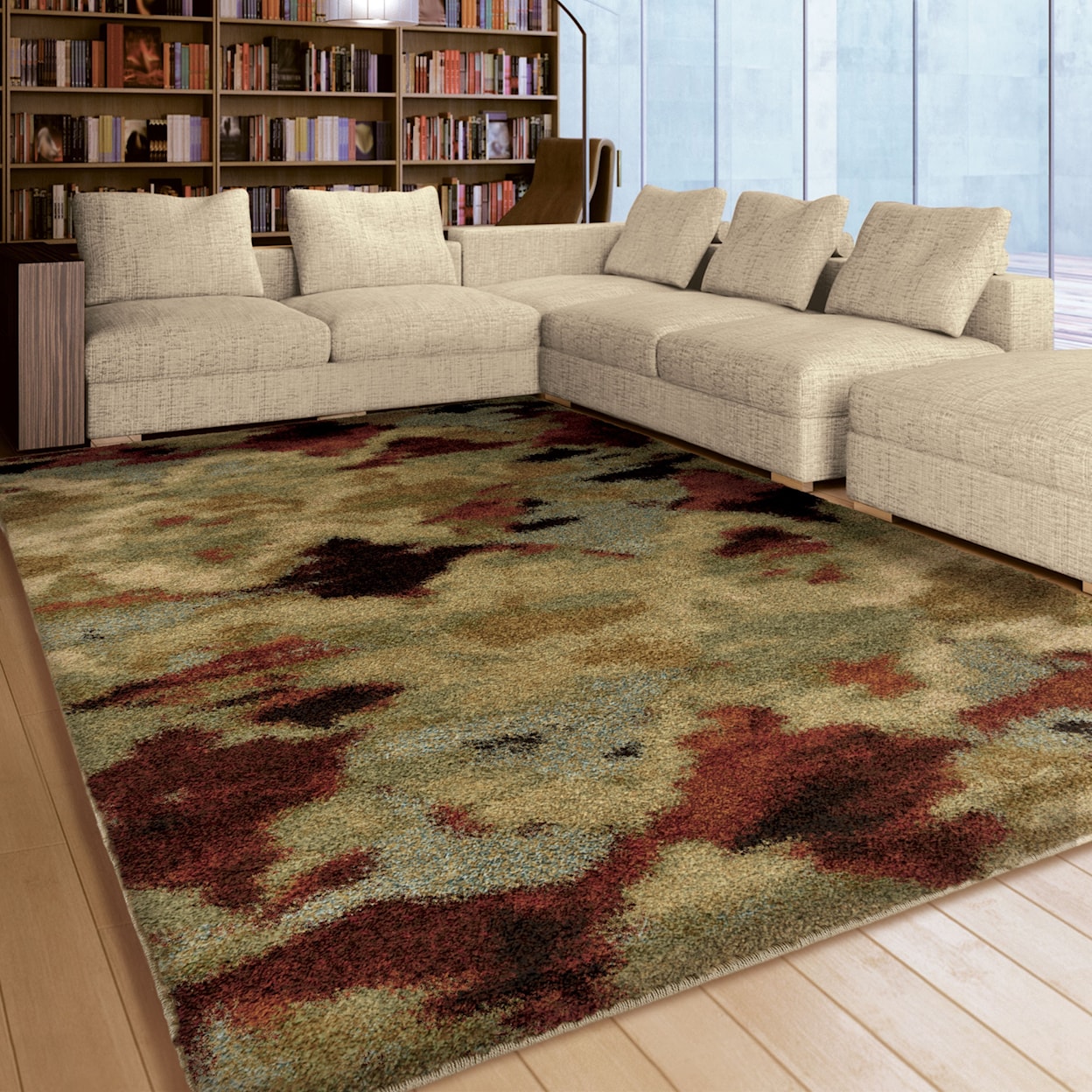 Orian Rugs Wild Weave Harlequin Bisque 7'10" x 10'10" Rug