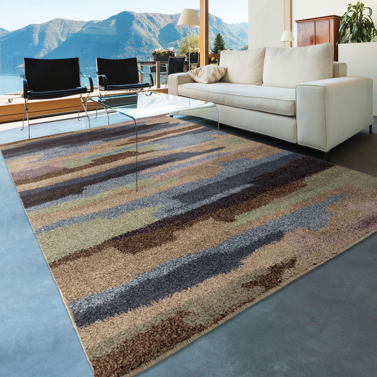 Orian Rugs Wild Weave Pickard Rainbow 5'3" x 7'6" Rug