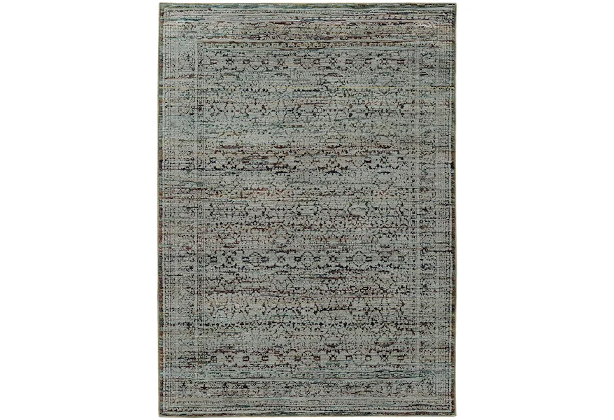 Andorra 3' 3" X  5' 2" Casual Blue/ Purple Rectangle by Oriental Weavers at Novello Home Furnishings