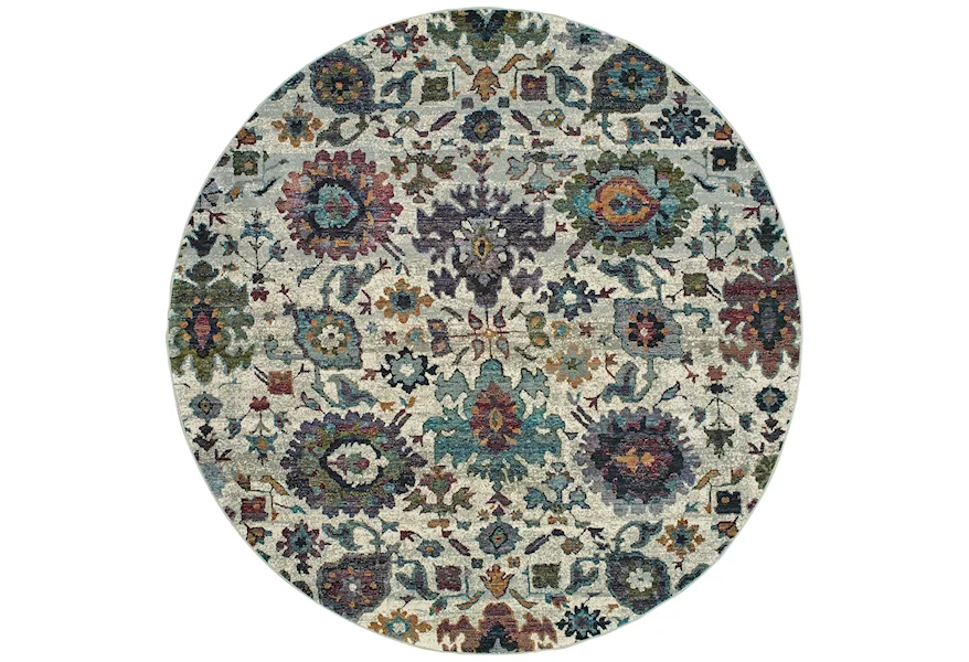 Andorra 7'10" Round Rug by Oriental Weavers at Sheely's Furniture & Appliance
