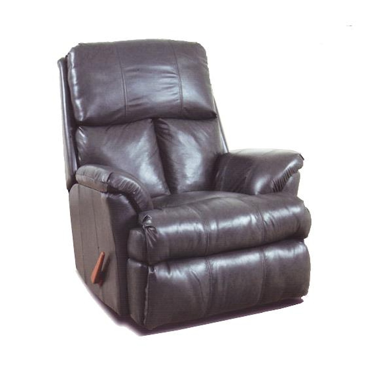 Ort Manufacturing Reserve Seating 100% Leather Chaise Rocker Recliner