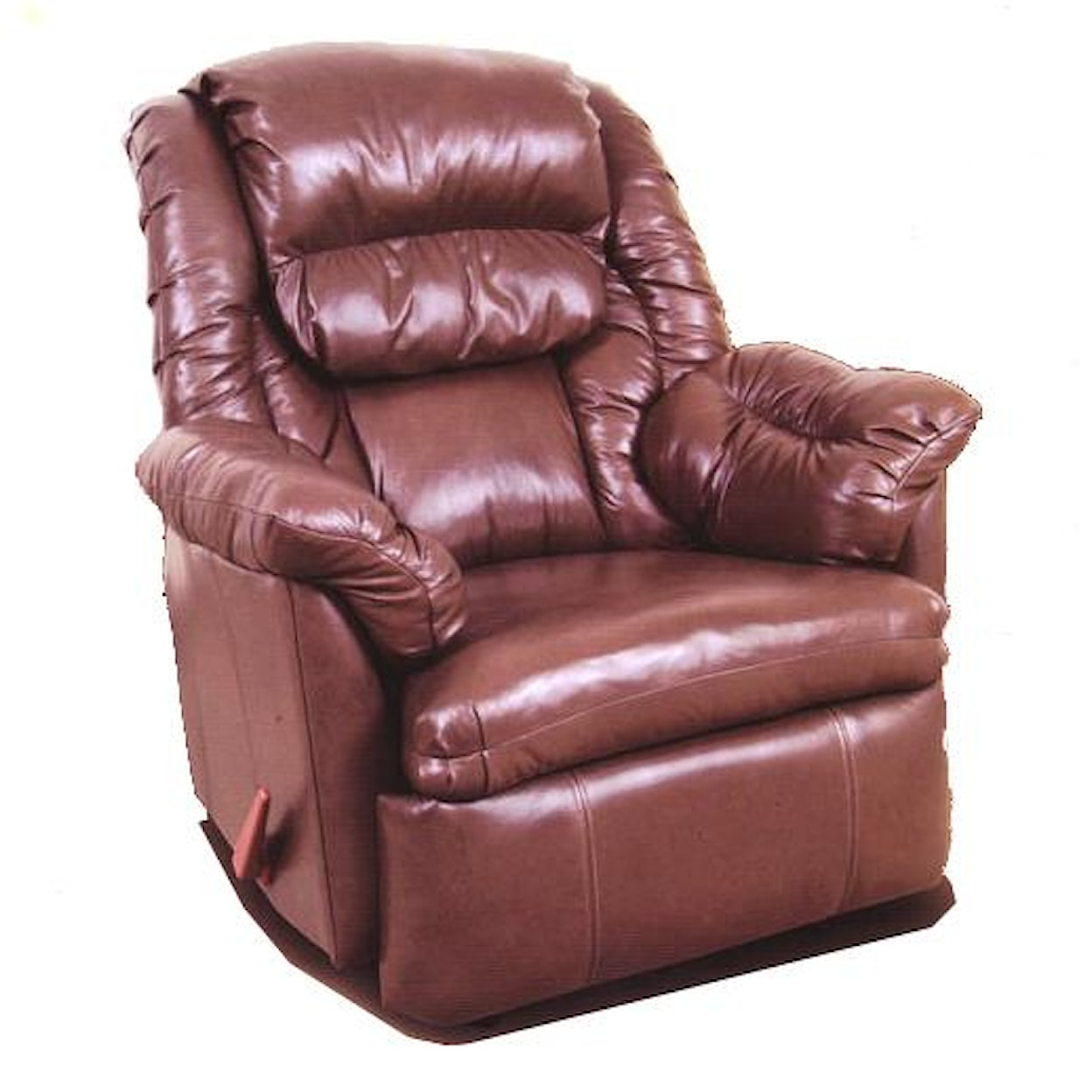 Ort Manufacturing Reserve Seating 100% Leather Rocker Recliner w/ Coil Seating