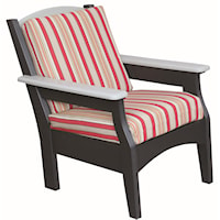 Amish Poly Outdoor Columbia Chair with Cushion