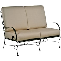 Love Seat with Curved Arms