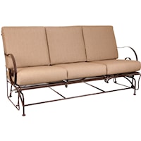 Glider Sofa with Curved Arms