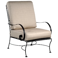 Lounge Chair with Curved Arms