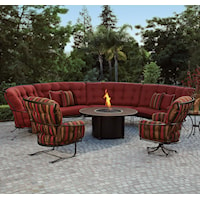 Outdoor Sectional Sofa with Cushions