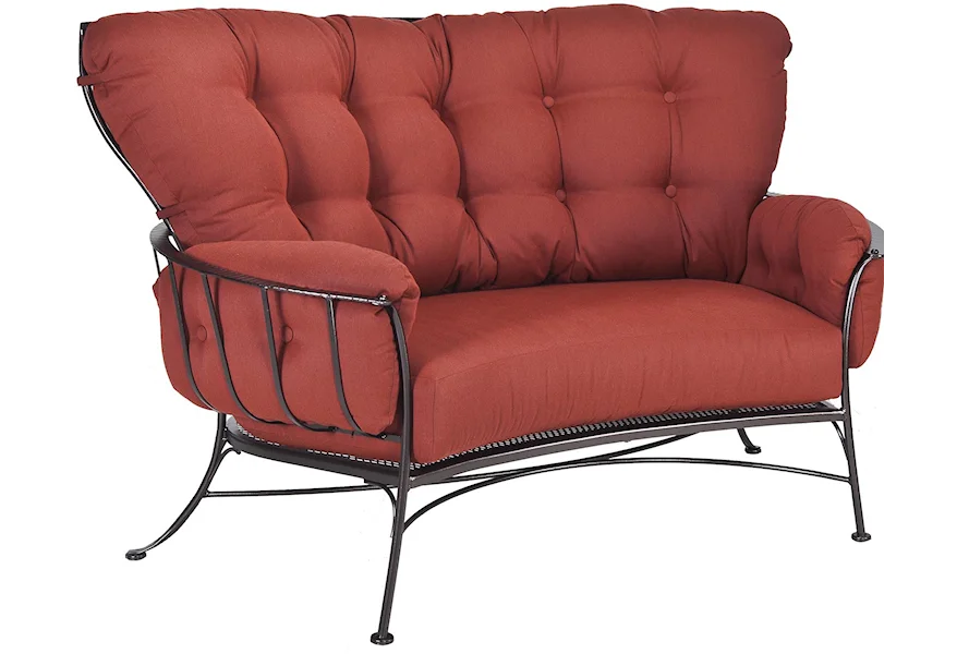 Monterra  Crescent Love Seat by O.W. Lee at Conlin's Furniture