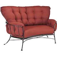 Crescent Love Seat with Four Cushions