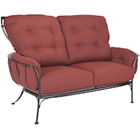 Loveseat with Six Cushions