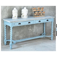 Beach Blue Console Table