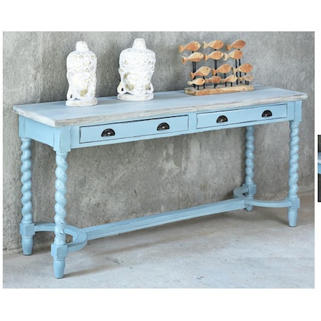 Beach Blue Console Table