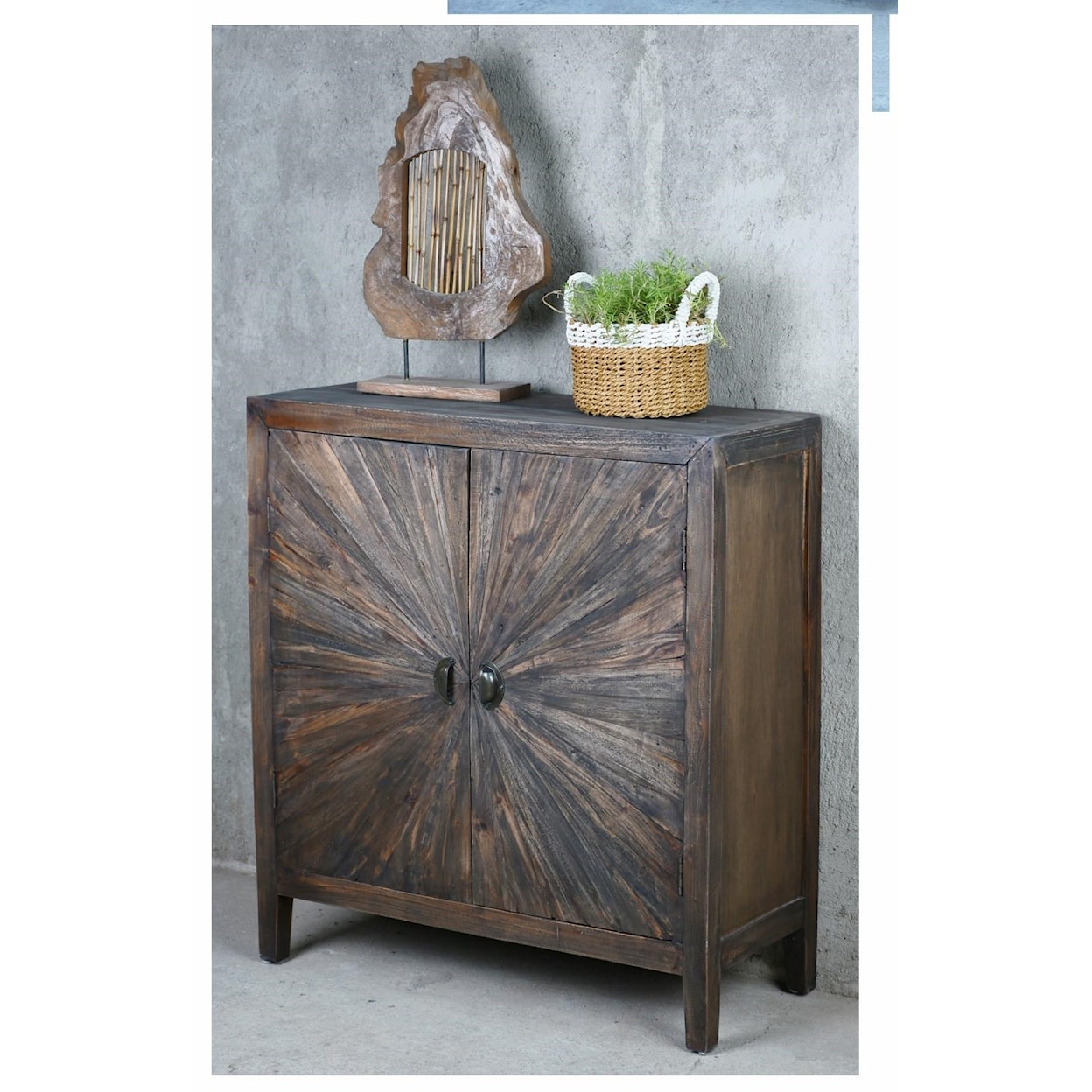 Pacific Paladin Imports Sideboard and Cabinets Starburst Accent Cabinet