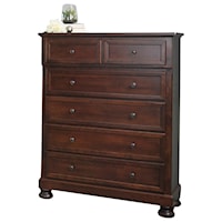 Transitional Six Drawer Chest