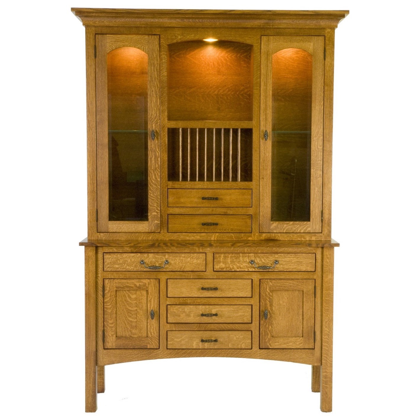 Customizable Dining Buffet and Hutch