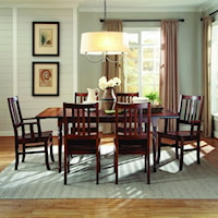 Customizable 7 Pc. Drop Leaf Table & Chair Set