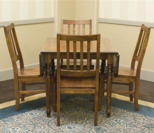 Customizable 5 Pc. Drop Leaf Table & Chair Set