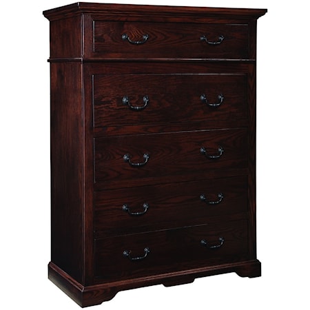 Traditional Six Drawer Chest