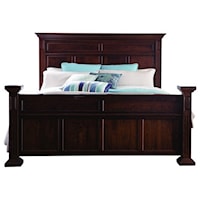 Queen Panel Bed with Crown Molding