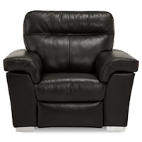 Contemporary Wall Hugger Power Recliner with USB Port
