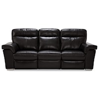 Contemporary Power Reclining Sofa with USB Ports