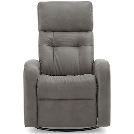 Contemporary Swivel Glider Power Recliner with Power Headrest