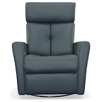 Contemporary Power Swivel Glider Recliner with Power Headrest