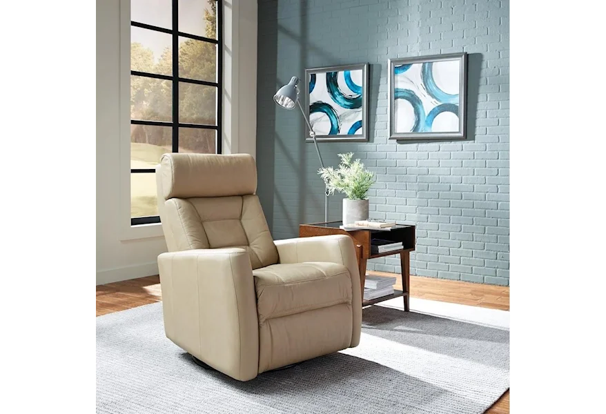 43411 Power Swivel Gliding Recliner by Palliser at Prime Brothers Furniture