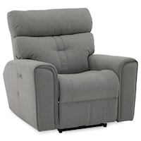 Contemporary Wallhugger Power Recliner with Power Headrest