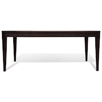 Transitional Rectangular Dining Room Table with Tapered Legs