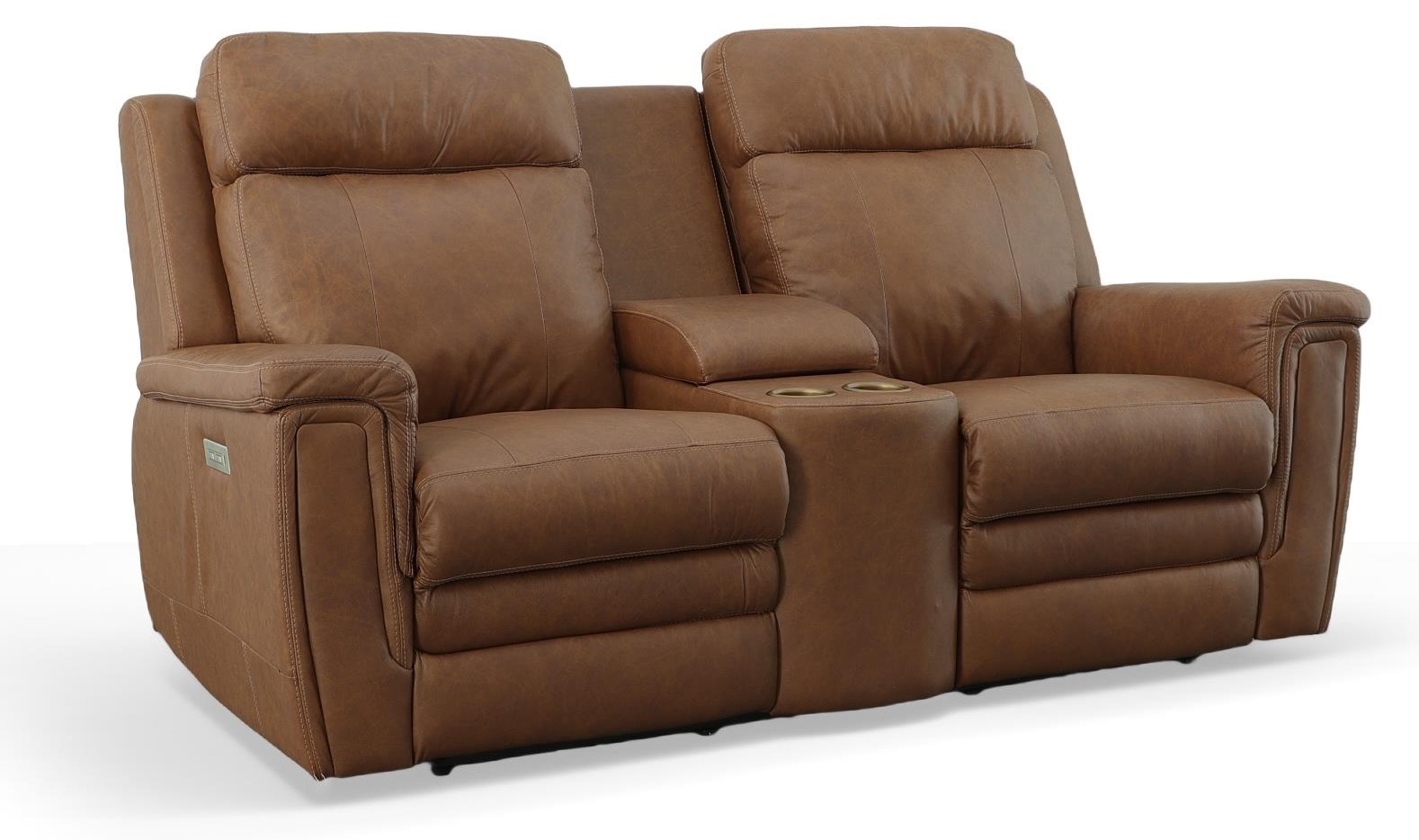 Power Reclining Console Loveseat