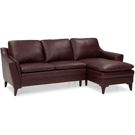 Contemporary 2 Piece Sectional with Right Hand Facing Chaise