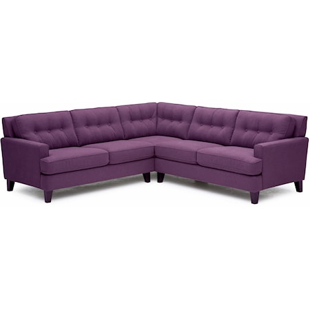 Two Piece Sectional Sofa with LHF Loveseat