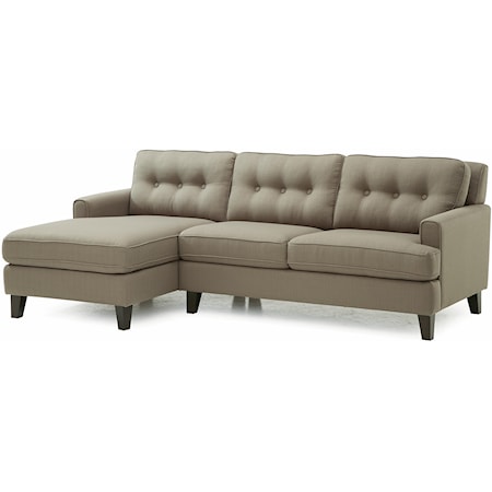 Two Piece Sectional Sofa with LHF Chaise