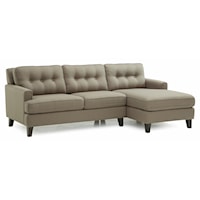 Transitional Sectional Sofa with RHF Chaise