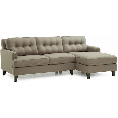 Two Piece Sectional Sofa with RHF Chaise