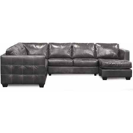 Sofa Sectional with Decorative Track Arm 