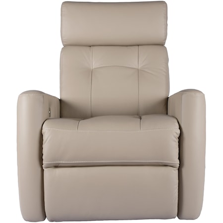 Leather Swivel Glider