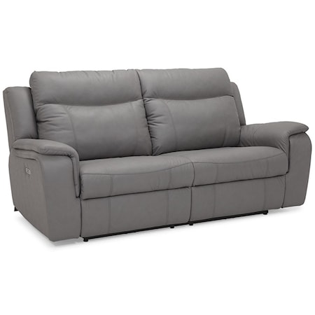 Casual Power Reclining Sofa with Power Headrests