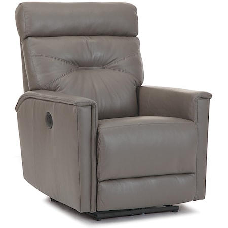 Contemporary Power Layflat Recliner with Track Arms
