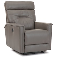 Contemporary Power Swivel Rocker Recliner with Track Arms