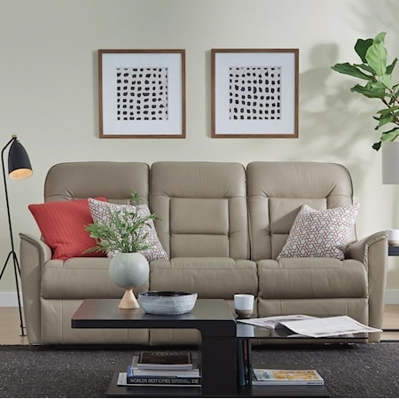 Dover Contemporary Power Reclining Sofa with Power Headrests