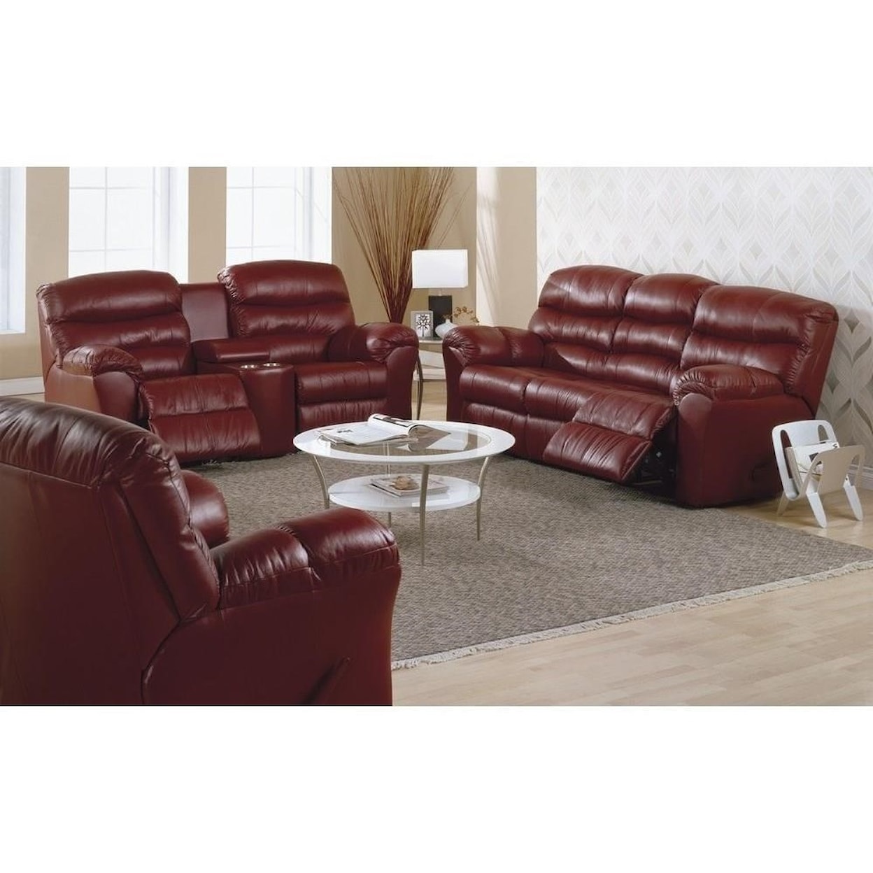 Palliser Durant Power Reclining Console Loveseat