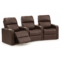 Three Seat Curved Power and Manual Reclining Sectional