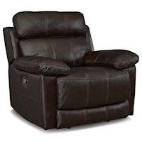 Casual Wallhugger Power Headrest Recliner with USB Ports